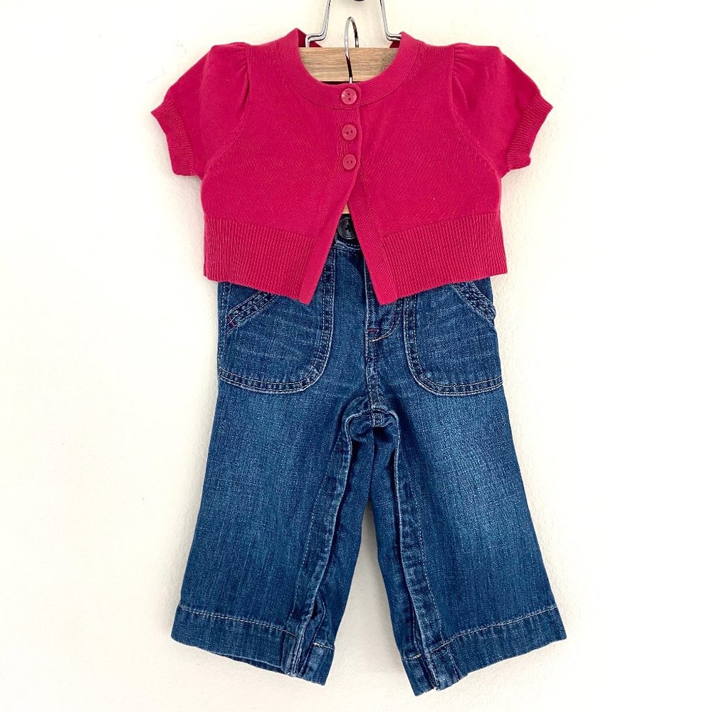 NWT Baby Gap Girls Jeans & Girls Top 12-18M